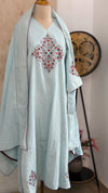 ✨ Pure Cotton Embroidered Kurti Set ✨
