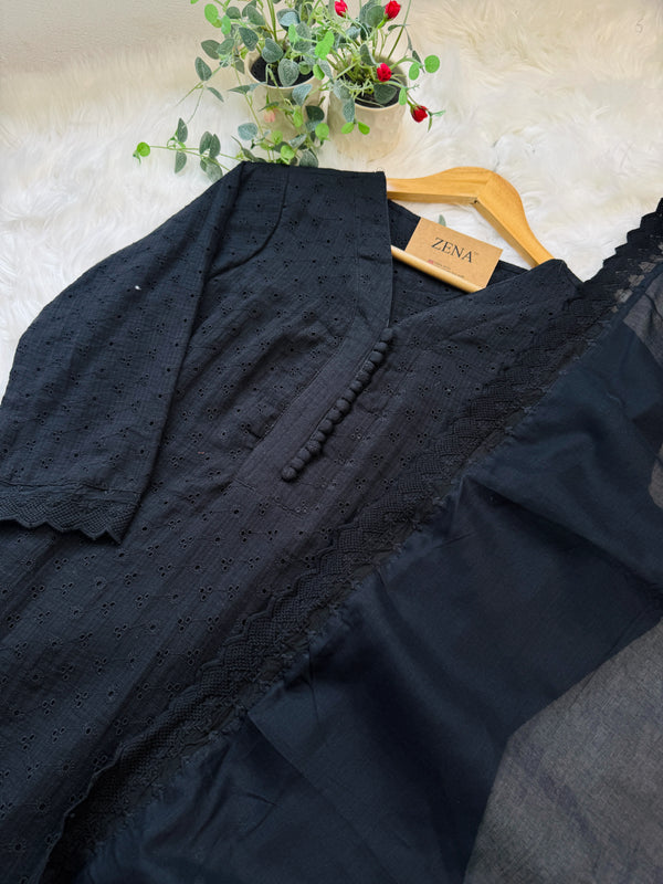 ✨ Pure Cotton Hacoba A-Line Kurti Set ✨