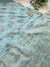 ✨ Premium Tissue Silk Handwork Unstitched Suit ✨
