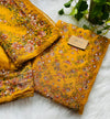 Unstitched Organza Digital Printed Suit with Original Mirror Work – Festive Beauty