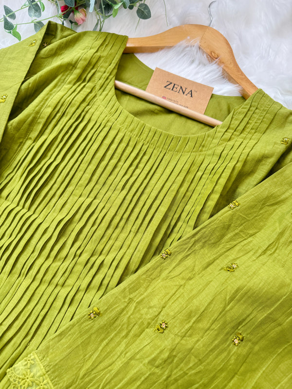 Mul Chanderi Silk Anarkali Set ✨ – Elegant Festive Wear