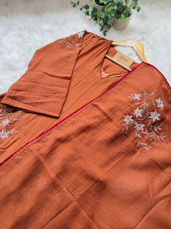 ✨ Imported Crushed Rayon Anarkali Set ✨