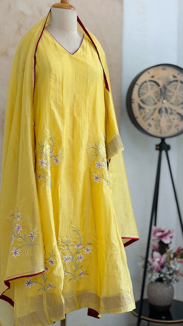 ✨ Imported Crushed Rayon Anarkali Set ✨