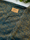 Aarohi – Crepe Jacquard Unstitched Suit with Handcrafted Detailing