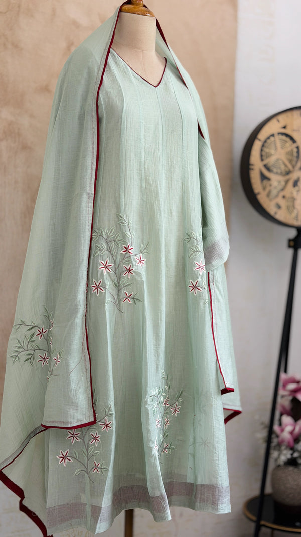 ✨ Imported Crushed Rayon Anarkali Set ✨