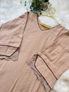 ✨ Crush Cotton A-Line Kurti Set ✨