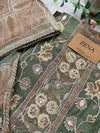 ✨ Pure Crepe Handwork Unstitched Suit ✨