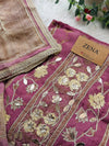 ✨ Pure Crepe Handwork Unstitched Suit ✨