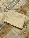 ✨ Pure Crepe Handwork Unstitched Suit ✨