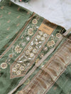 ✨ Pure Crepe Handwork Unstitched Suit ✨