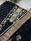 ✨ Pure Crepe Handwork Unstitched Suit ✨