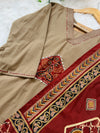 ✨ Pure Cotton Mirror Work Kurti Set ✨