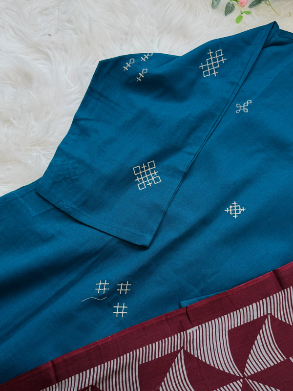 ✨ Pure Cotton A-Line Kurti Set ✨