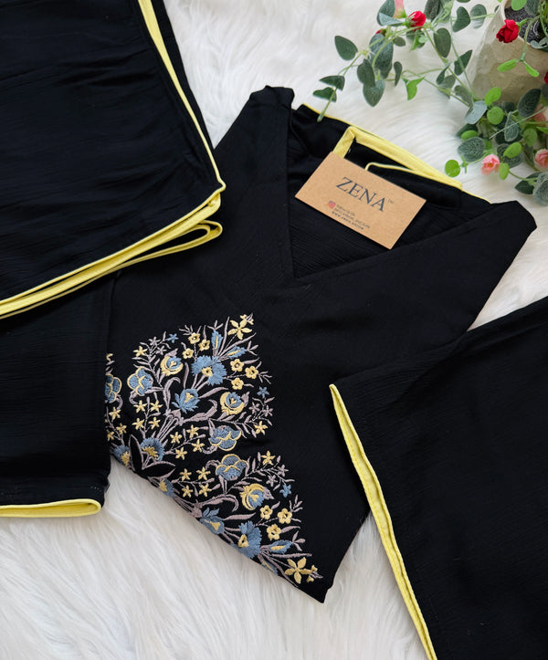 ✨ Imported Crushed Rayon Kurti Set ✨