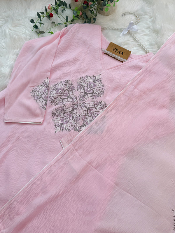 ✨ Imported Crushed Rayon Kurti Set ✨