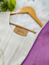 Premium Mul Chanderi Handcrafted A-Line Kurti Set