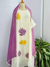 Premium Mul Chanderi Handcrafted A-Line Kurti Set
