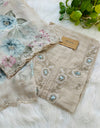 Unstitched Tissue Silk Party Wear Suit with Organza Dupatta