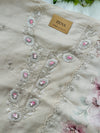 Unstitched Tissue Silk Party Wear Suit with Organza Dupatta