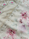 Unstitched Tissue Silk Party Wear Suit with Organza Dupatta