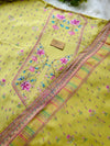 Pure Muslin Digital Printed Suit with Pure Chinnon Digital Printed Organza Border Dupatta