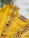 ✨ Pure Cotton Mirror Work Anarkali Set ✨