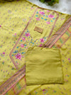 Pure Muslin Digital Printed Suit with Pure Chinnon Digital Printed Organza Border Dupatta