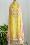 Pure Muslin Digital Printed Suit with Pure Chinnon Digital Printed Organza Border Dupatta