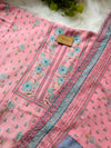 Pure Muslin Digital Printed Suit with Pure Chinnon Digital Printed Organza Border Dupatta