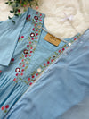 ✨ Pure Cotton Mirror Work Anarkali Set ✨