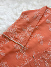 ✨ Glass Chanderi Embroidered A-Line Kurti Set ✨