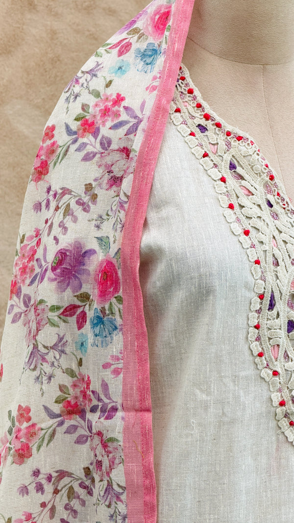 ✨ Linen Cotton Kurti Set ✨