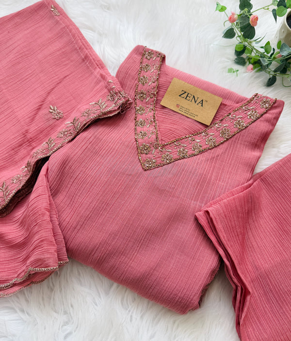 ✨ Handwork Party Wear Kurti Set ✨