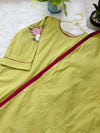 ✨ Pure Cotton Embroidered A-Line Kurti Set ✨