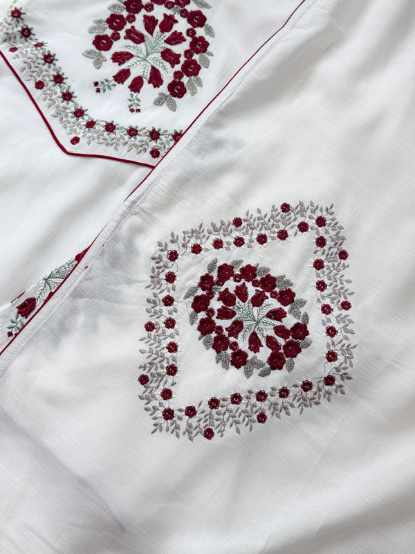 ✨ Imported Crushed Ready-to-Wear Embroidered Anarkali Set ✨