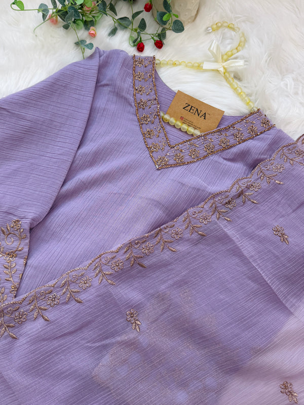 ✨ Handwork Party Wear Kurti Set ✨