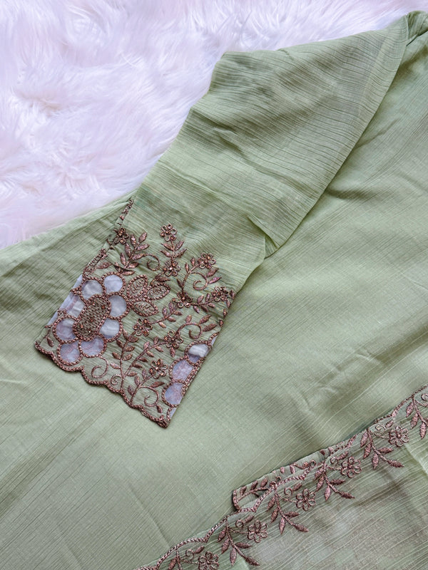 ✨ Handwork Party Wear Kurti Set ✨