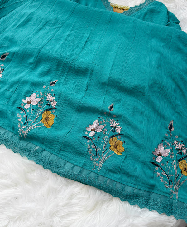 Ready-to-Wear Premium Crushed Rayon Anarkali Suit 💃