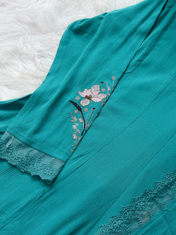 Ready-to-Wear Premium Crushed Rayon Anarkali Suit 💃