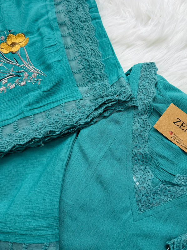 Ready-to-Wear Premium Crushed Rayon Anarkali Suit 💃