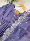 ✨ Glass Chanderi Embroidered Anarkali Set ✨