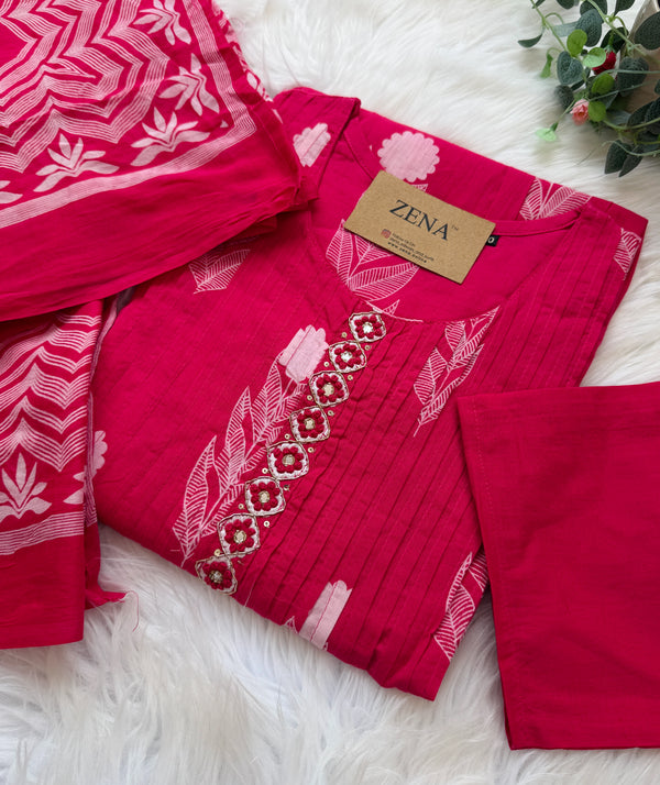 ✨ Pure Cotton Anarkali Set ✨