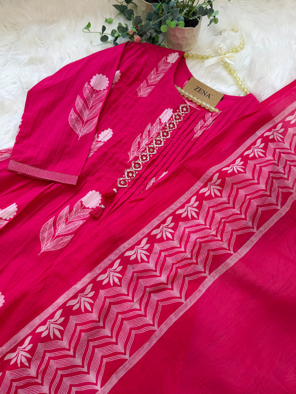 ✨ Pure Cotton Anarkali Set ✨