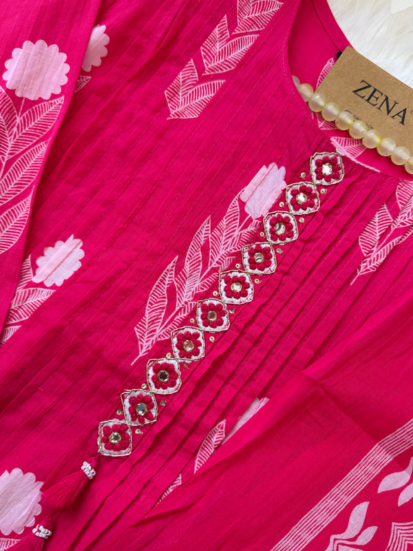 ✨ Pure Cotton Anarkali Set ✨