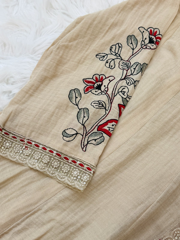 ✨ Mul Cotton Embroidered Kurti Set ✨