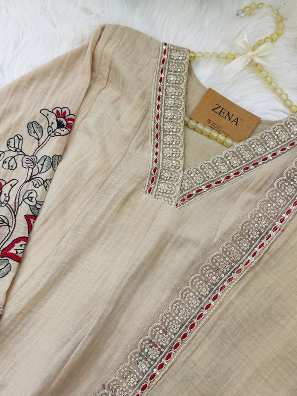 ✨ Mul Cotton Embroidered Kurti Set ✨