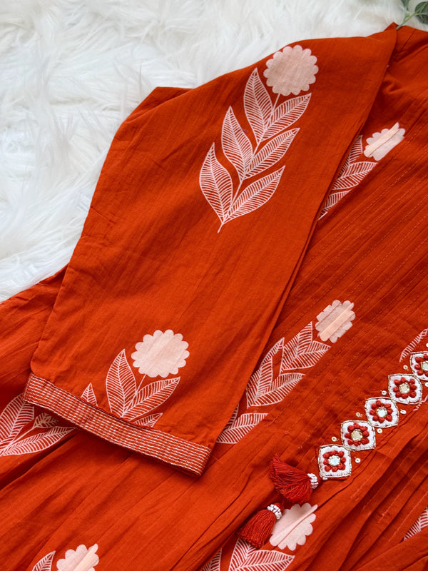 ✨ Pure Cotton Anarkali Set ✨