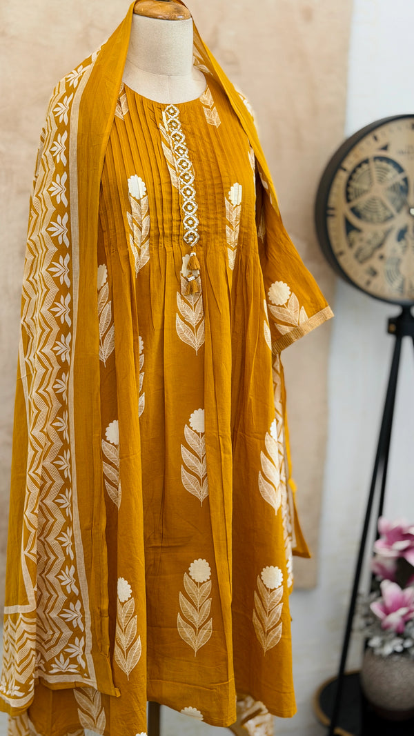 ✨ Pure Cotton Anarkali Set ✨