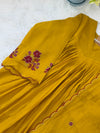✨ Glass Chanderi Handwork Anarkali Set for Women ✨