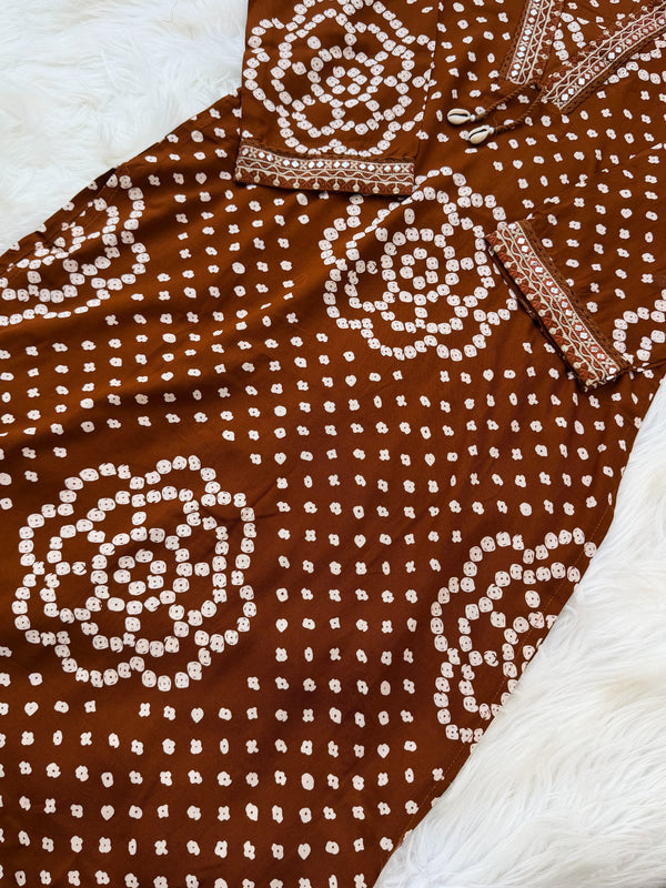 ✨ Pure Cotton A-Line Kurti Set ✨